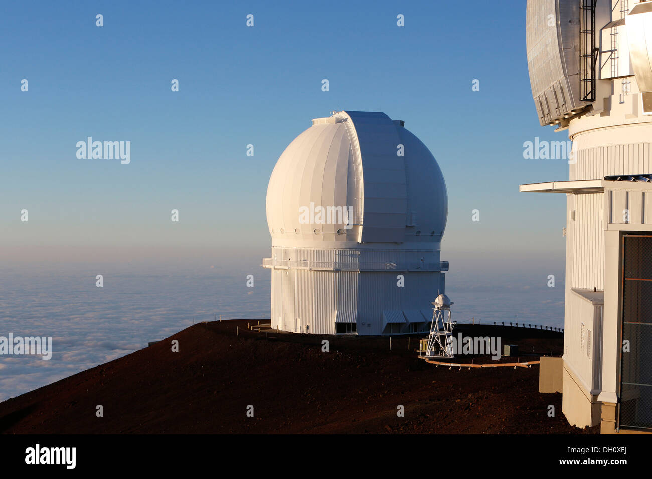 Telescope at the summit of Mauna Kea shield volcano, Big Island, Hawaii