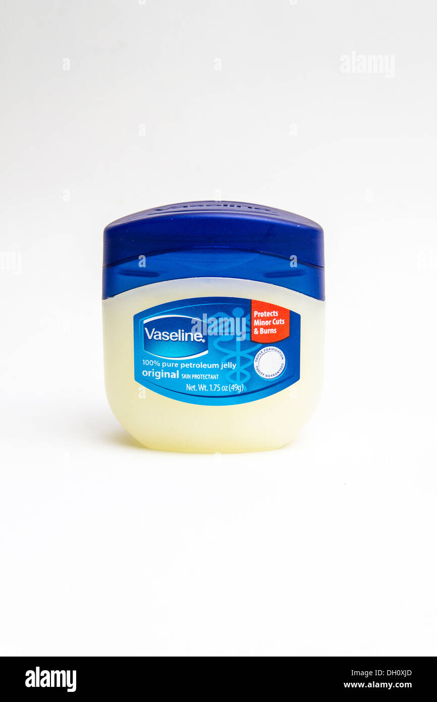 Vaseline in a travel size Stock Photo Alamy