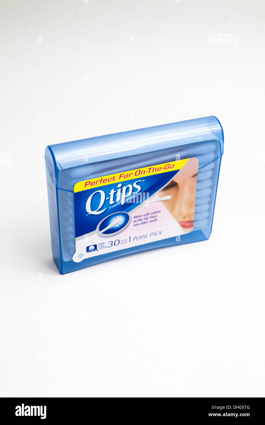 Q tips in a travel size box Stock Photo - Alamy