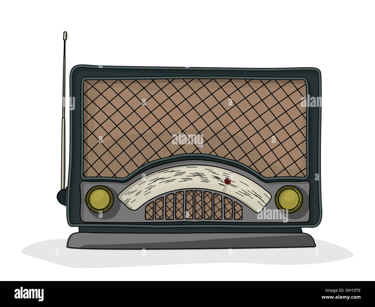 Cartoon radio Stock Photo