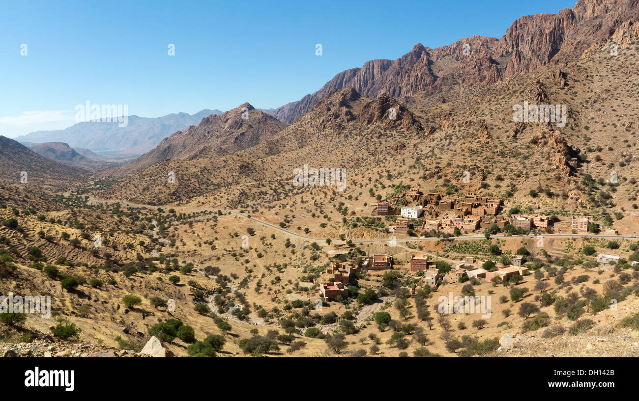 Shots taken on a road trip through the Anti Atlas Mountains to the town of Taroudant, Southern Morocco, North Africa Stock Photo