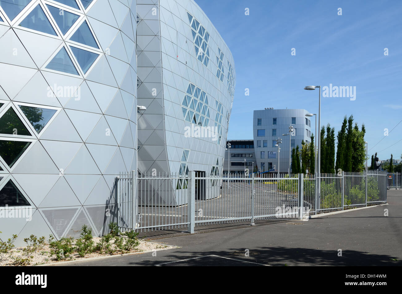 Lycée Georges Fréche by Massimiliano Fuksas Montpellier France Stock Photo
