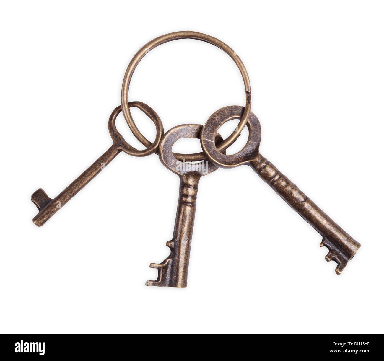 picture of an old keys isolated on white Stock Photo Alamy