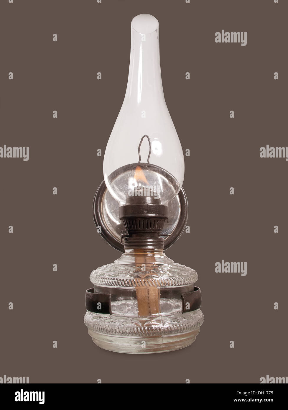 Petroleum Glas Zylinder Kniff 8''' D.36x215mm stilvolles Lampen Licht Petro Stil 