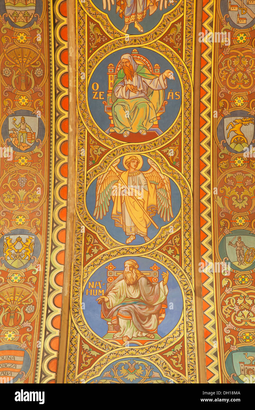 Interior of Votive Church, Szeged, Southern Plain, Hungary Stock Photo