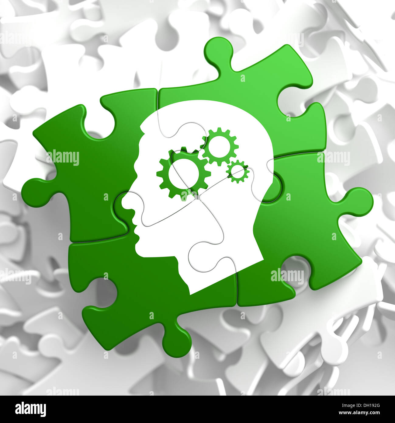 Brain human puzzle pieces creative hi-res stock photography and images ...