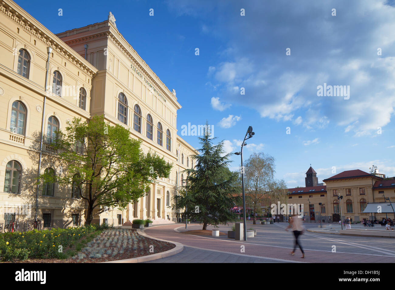 Attila Jozsef Science University in Dugonics Square, Szeged, Southern Plain, Hungary Stock Photo