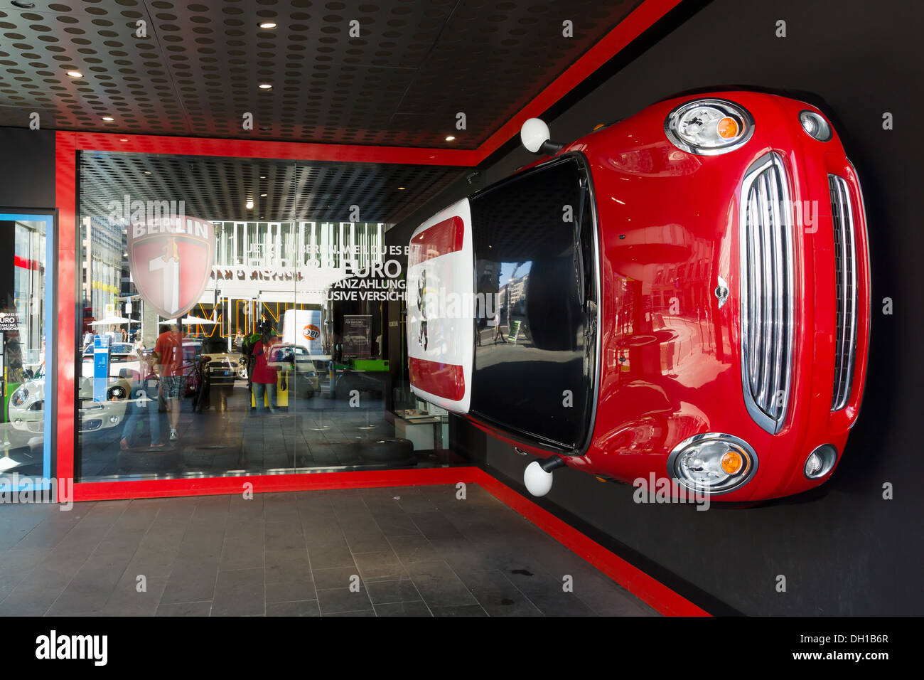 Mini dealerships in Friedrichstrasse near Checkpoint Charlie. Berlin