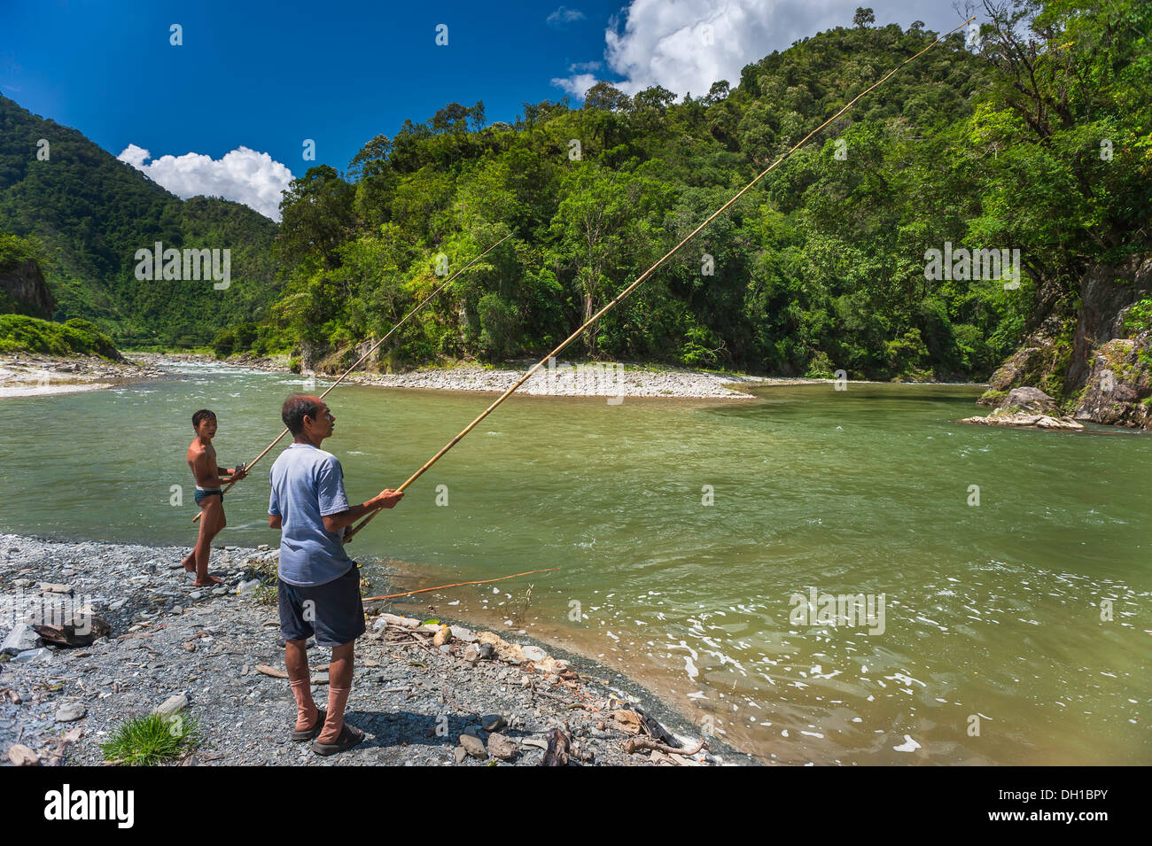 Bamboo fishing rod hi-res stock photography and images - Alamy