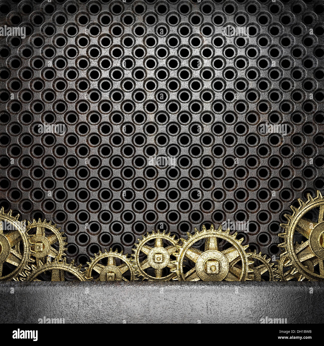 gear wheels on metal background Stock Photo - Alamy