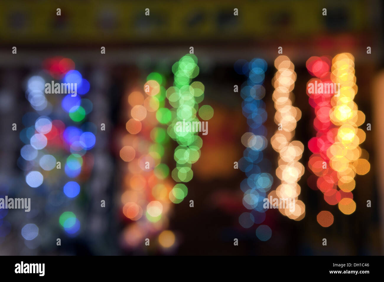 bokeh background , colored lights abstract , out of focus , Stock Photo