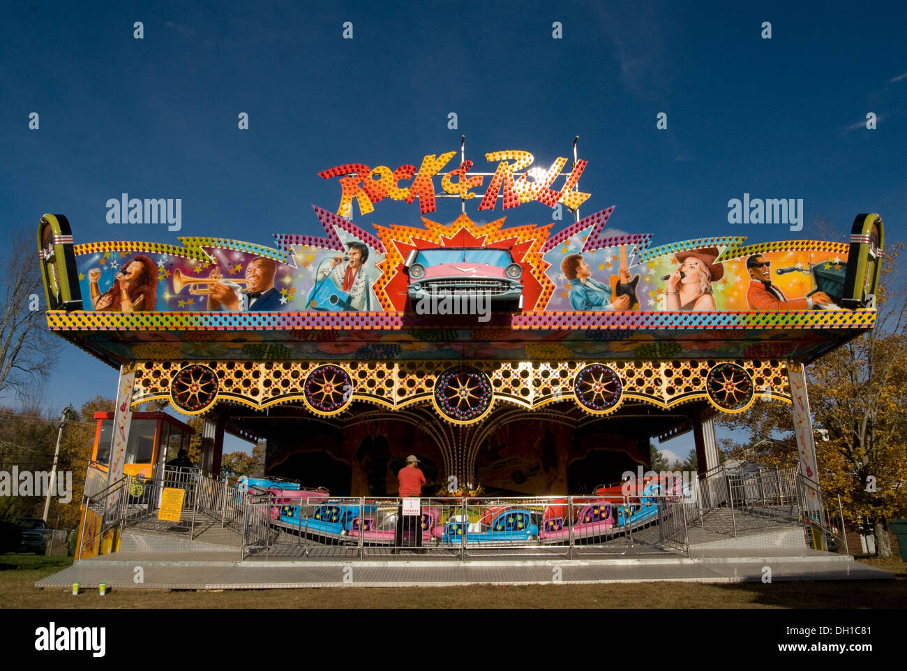 Rock 'n' Roll Roller Coaster Stock Photo - Alamy