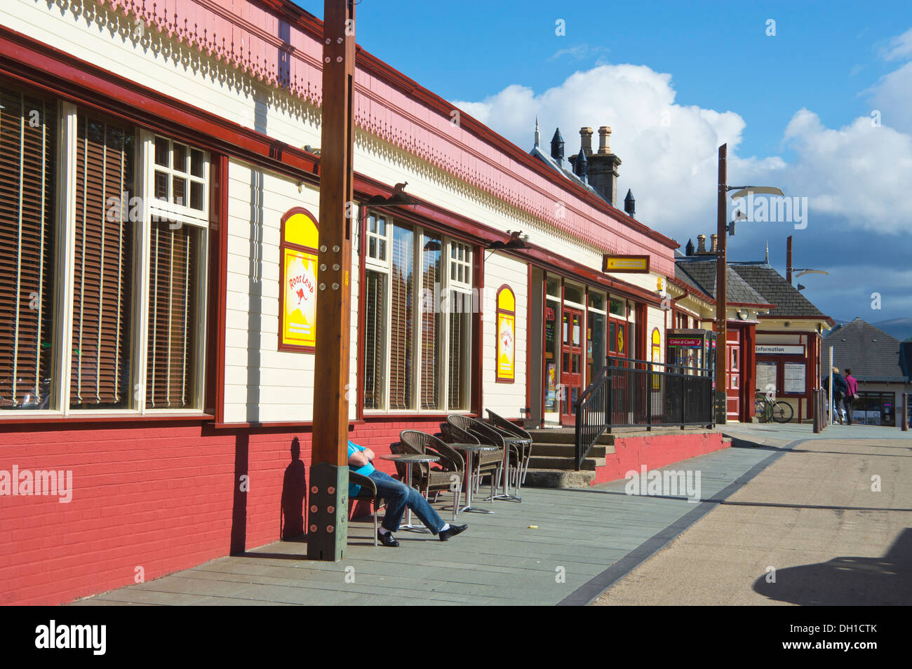 Railway Station, Aviemore, Highland, Scotland, UK Stock Photo