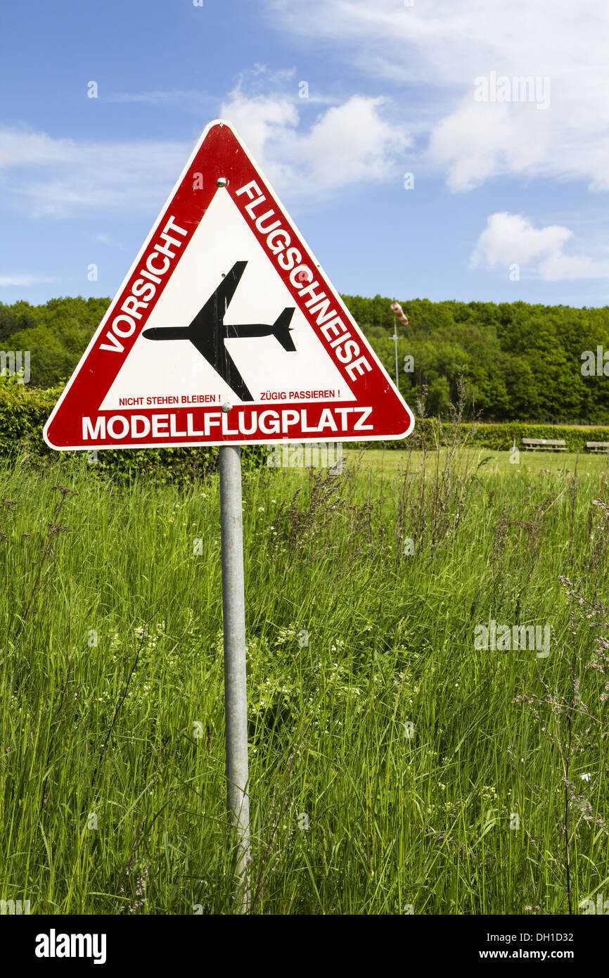 flightpath model aeroplane Stock Photo