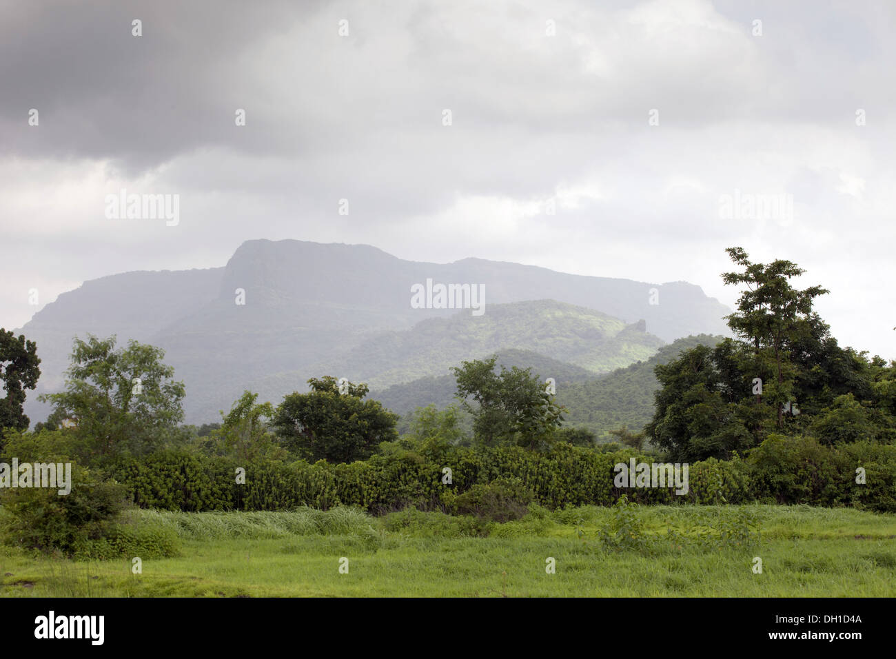 Sahyadri mountain range Panvel raigad Maharashtra India Asia Stock Photo