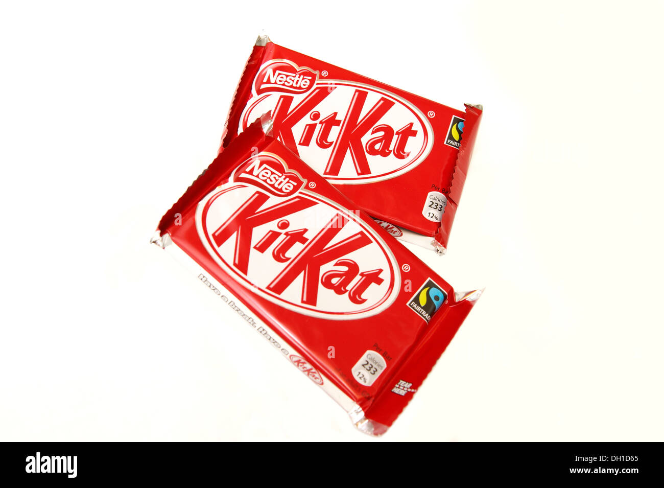 2 Packs of Fairtrade Kit Kat chocolate biscuits Stock Photo Alamy