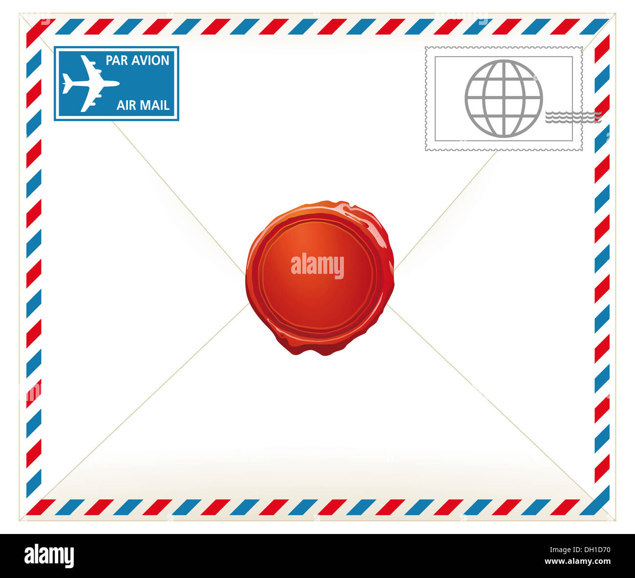 Airmail letter Stock Photo