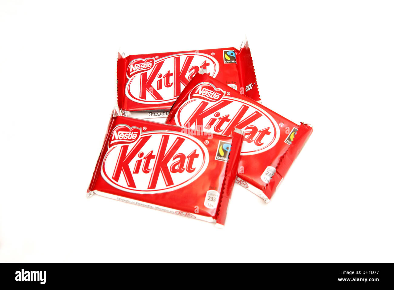 3 Packs of Fairtrade Kit Kat chocolate biscuits Stock Photo Alamy