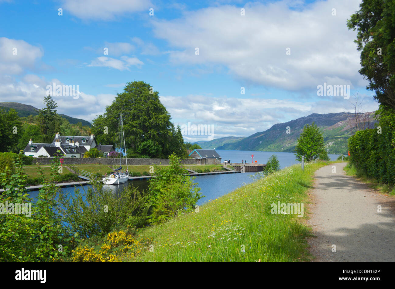 Fort Augustus, Caledonian Canal, Loch Ness, Inverness, Highland Region