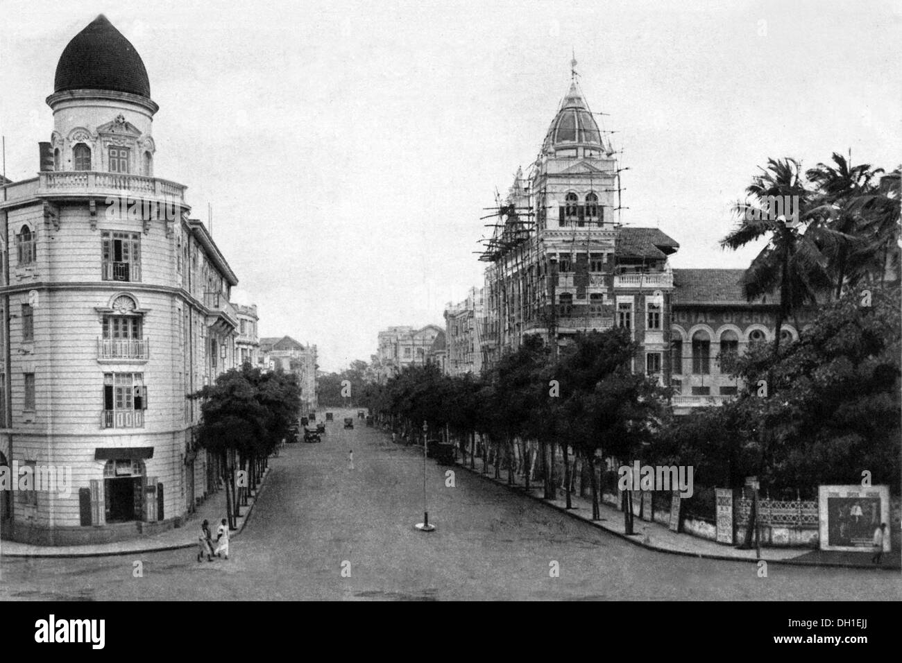 Old vintage 1900s picture Royal Opera House Lamington Road Girgaon Bombay Mumbai Maharashtra India Asia Stock Photo