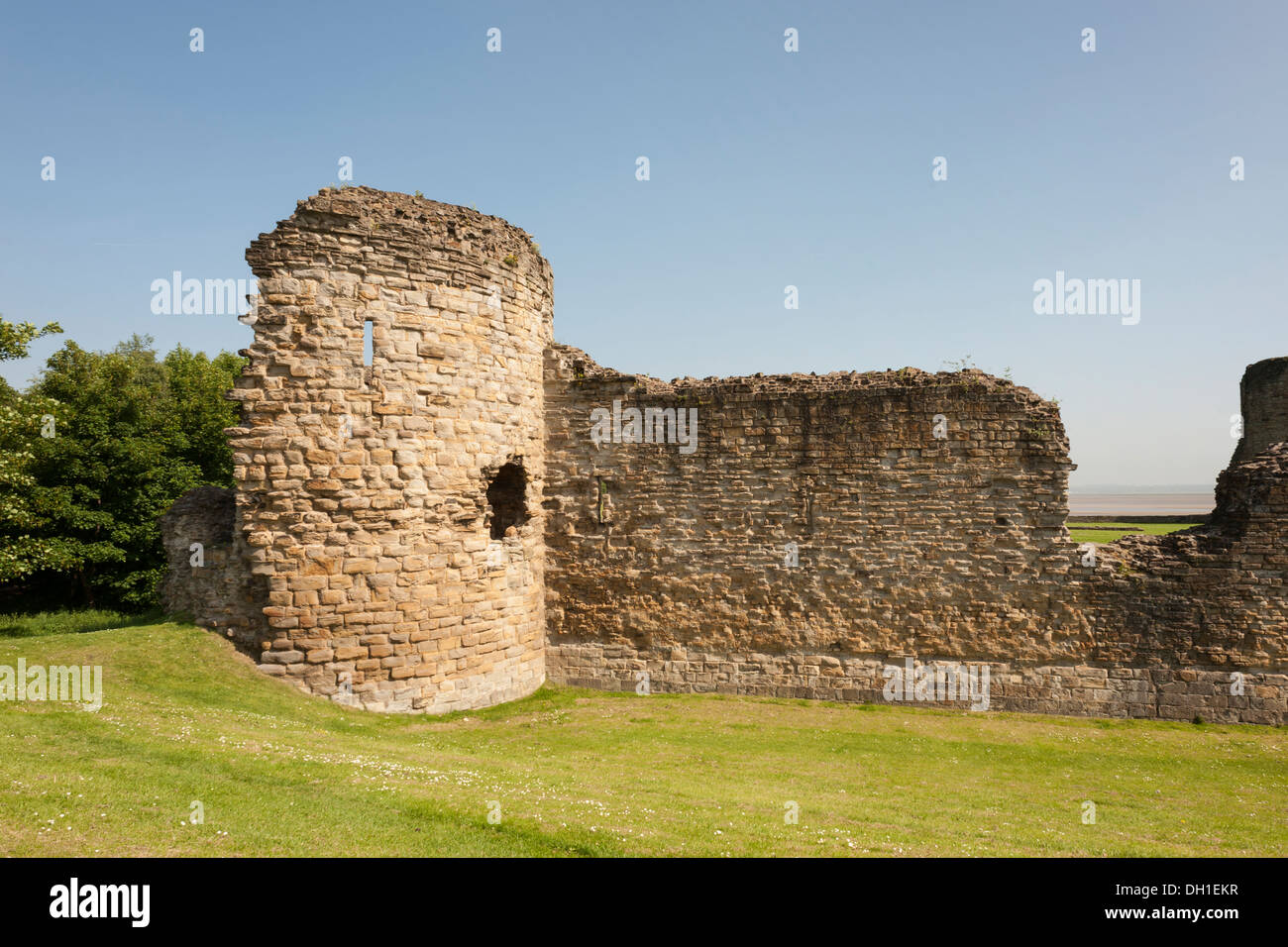 Flint Castle-Flint , North Wales. Stock Photo
