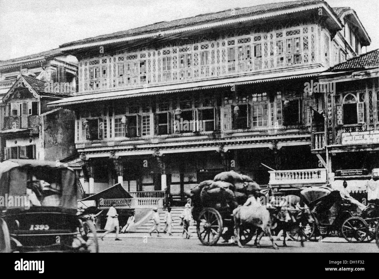 old vintage 1900s Pydhonie jain temple bombay mumbai maharashtra India - aja 183487 Stock Photo