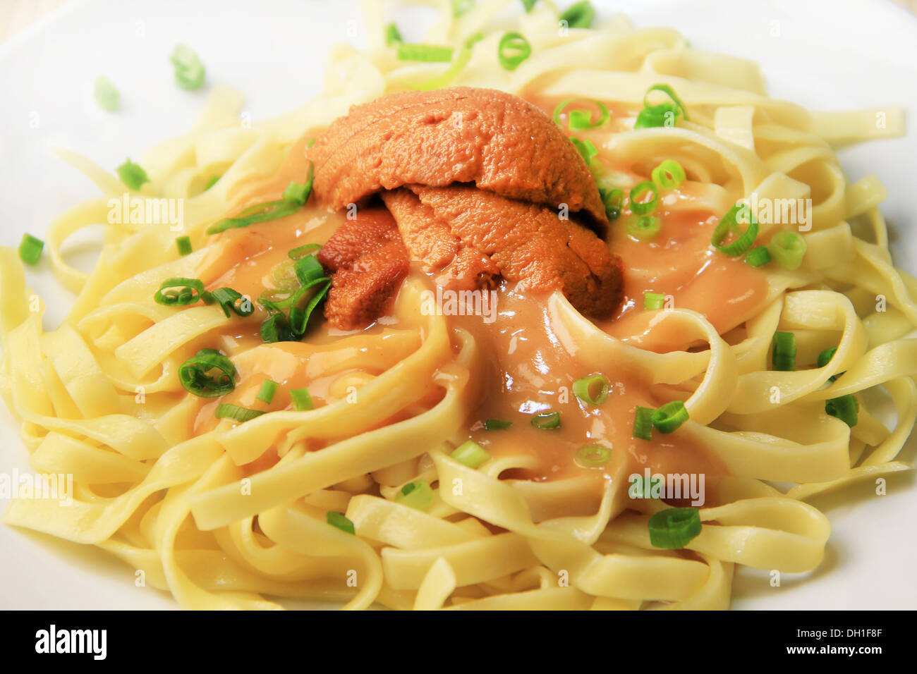 Sea urchin pasta Stock Photo - Alamy