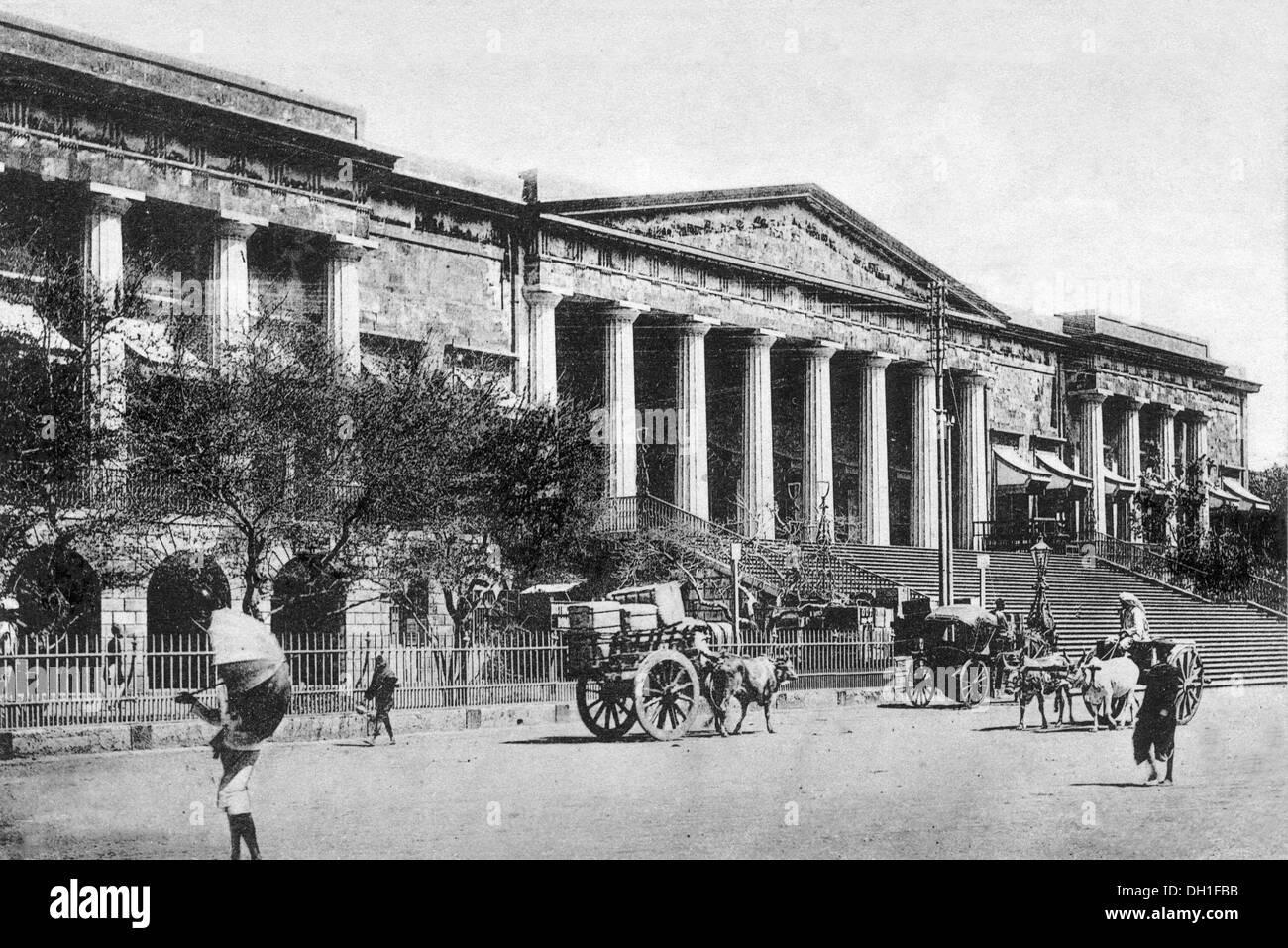 Asiatic Library Town Hall Horniman Circle Elphinstone Circle Fort Bombay Mumbai Maharashtra India Asia Old vintage 1900s picture Asiatic Society Stock Photo
