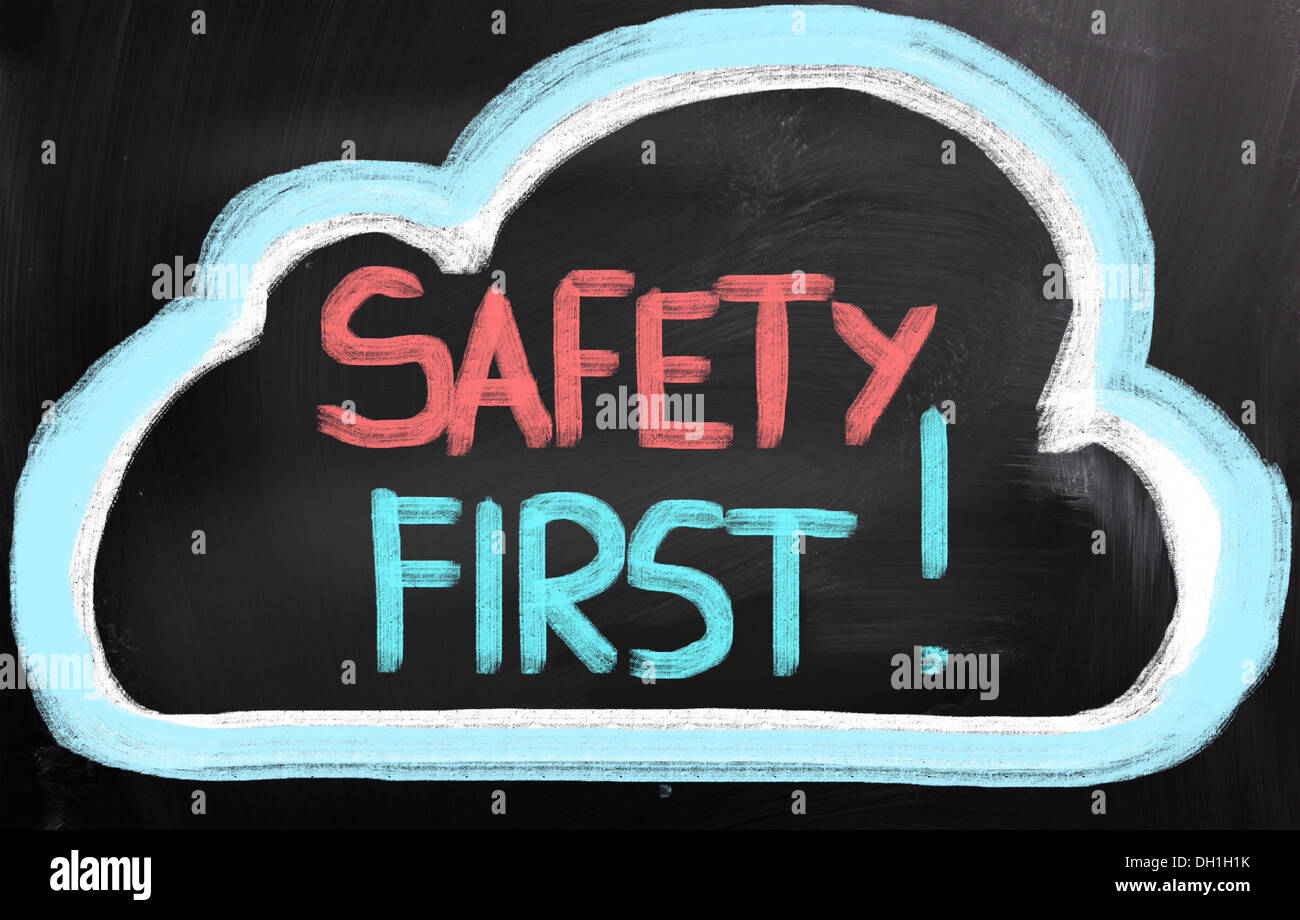 Safety First Concept Stock Photo - Alamy