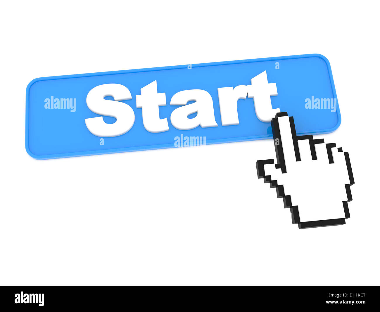 Start Web Button Stock Photo - Alamy