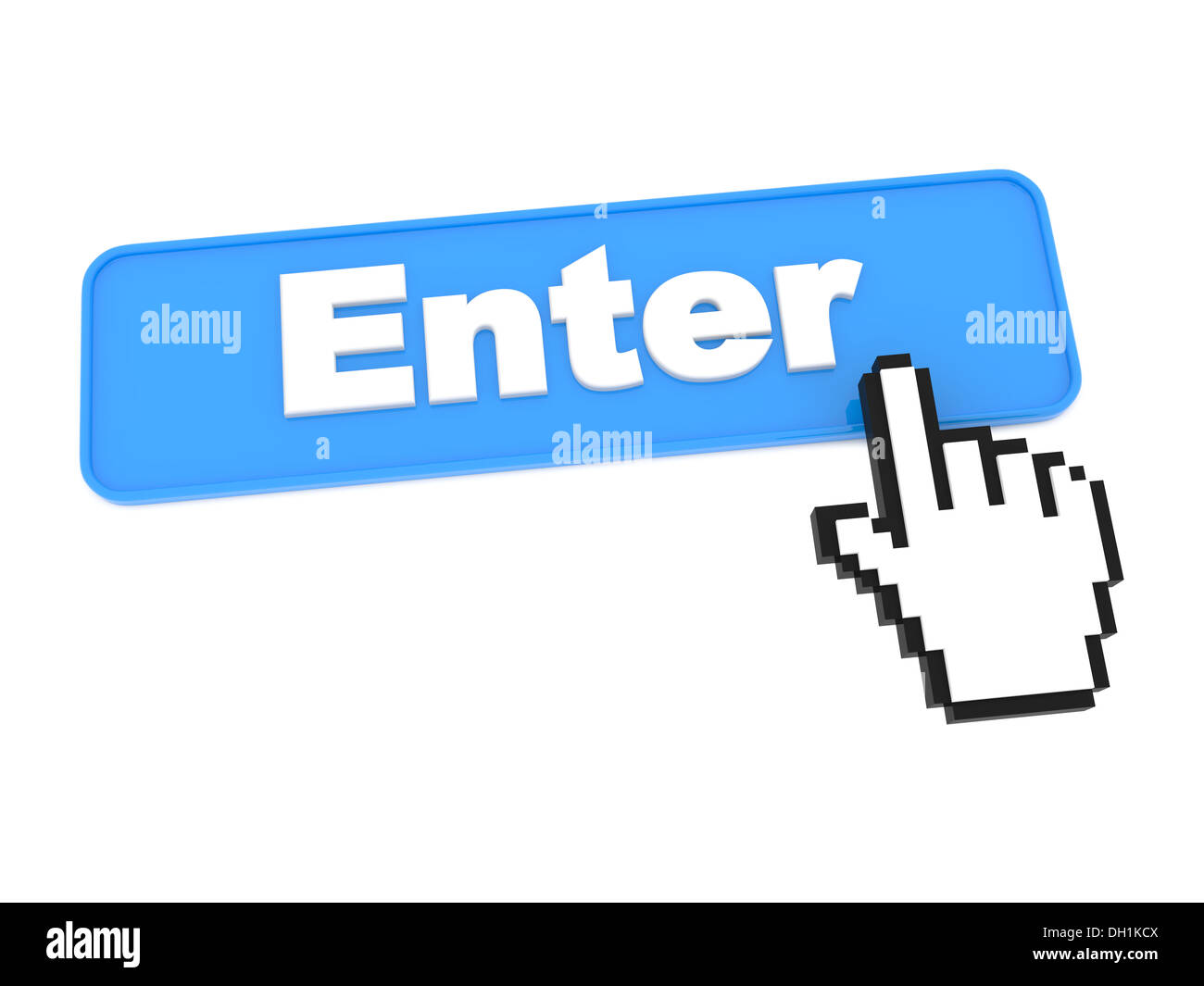 Enter Web Button Stock Photo - Alamy