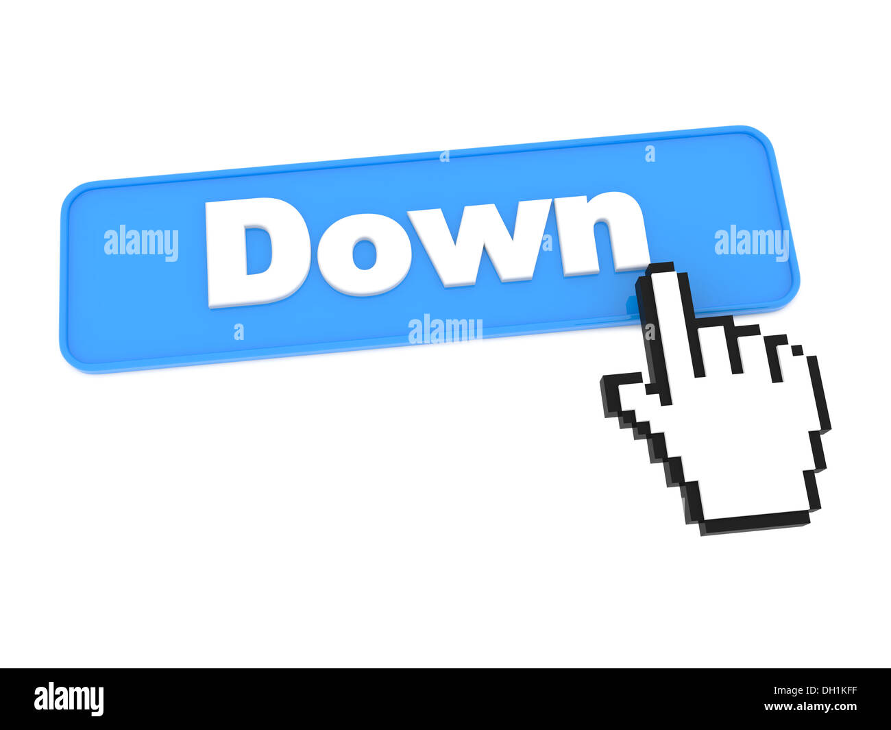 Down on his Cut Out Stock Images & Pictures - Alamy