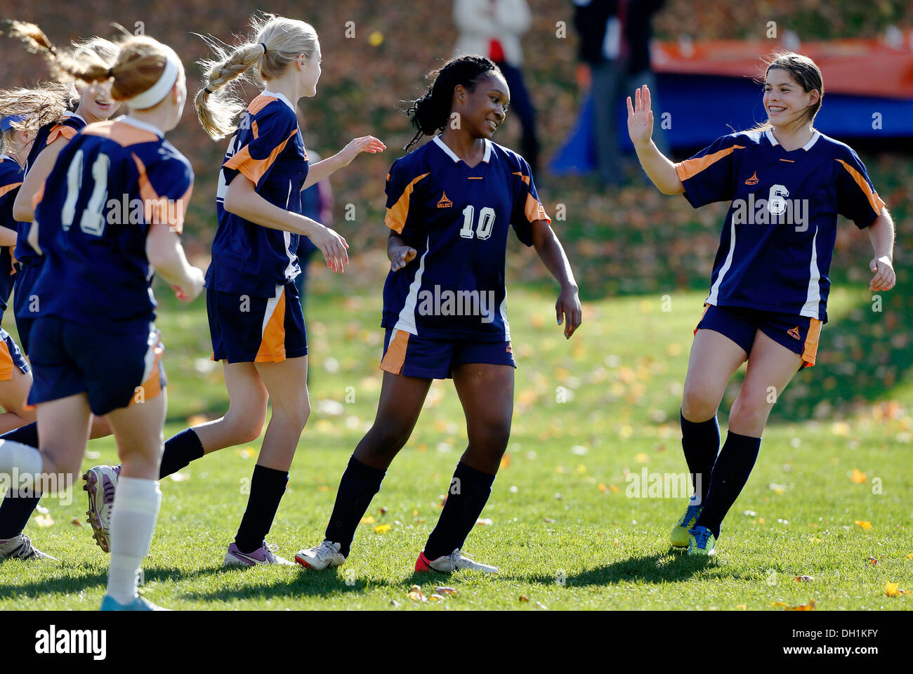 High School Girls Soccer High Resolution Stock Photography And Images Alamy