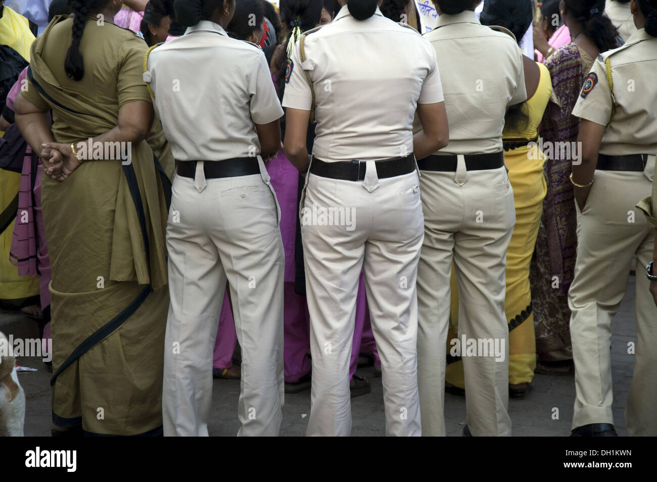 women police in pant shirt Mumbai maharashtra India Stock Photo