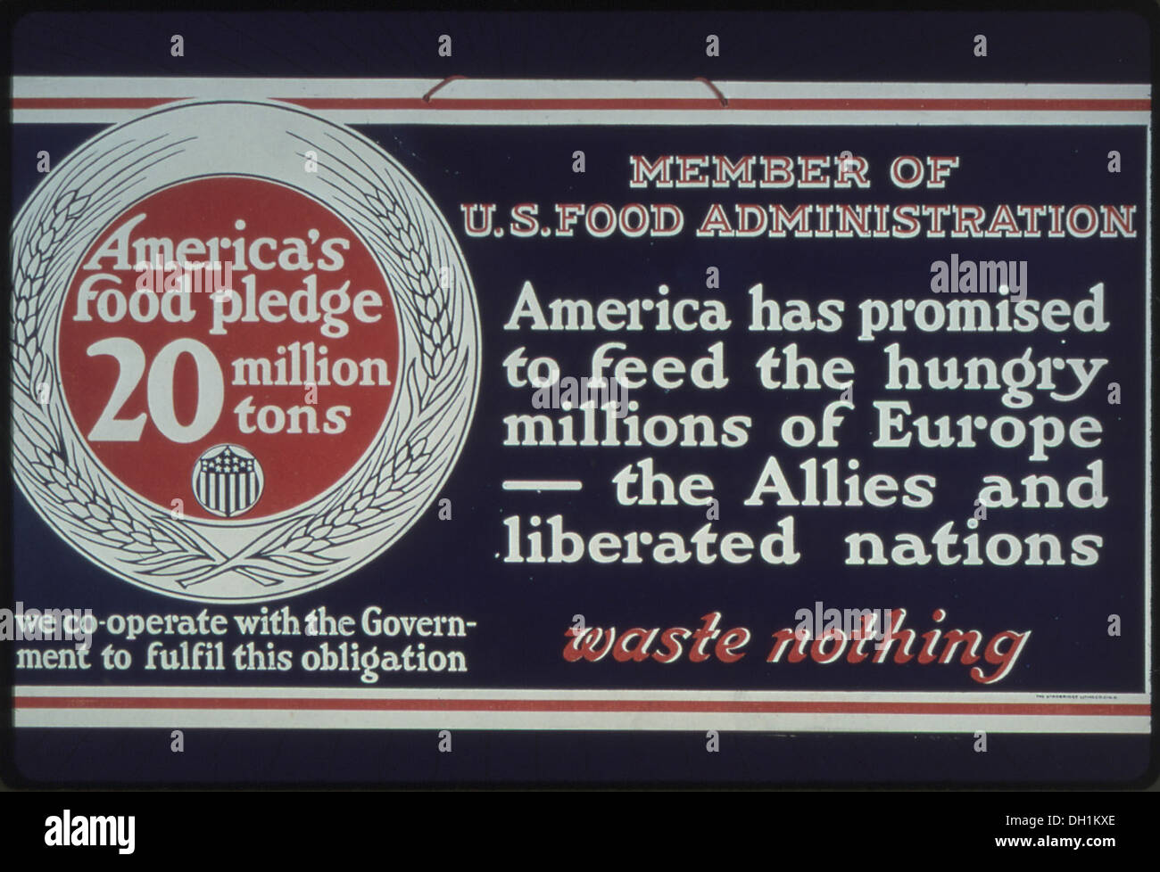 Members of U.S. Food Administration. America has promised to feed the