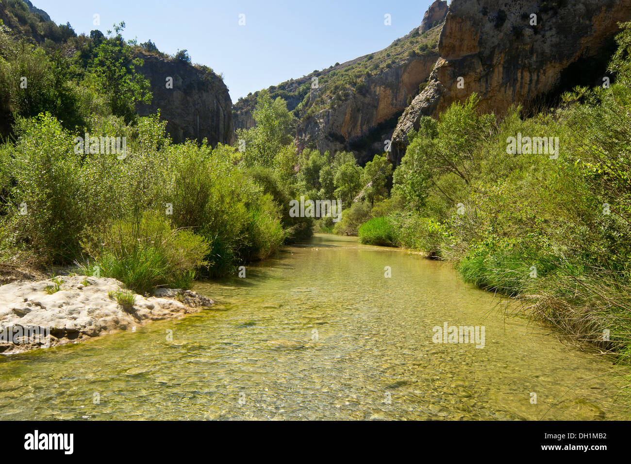 Vero river in Huesca. Stock Photo