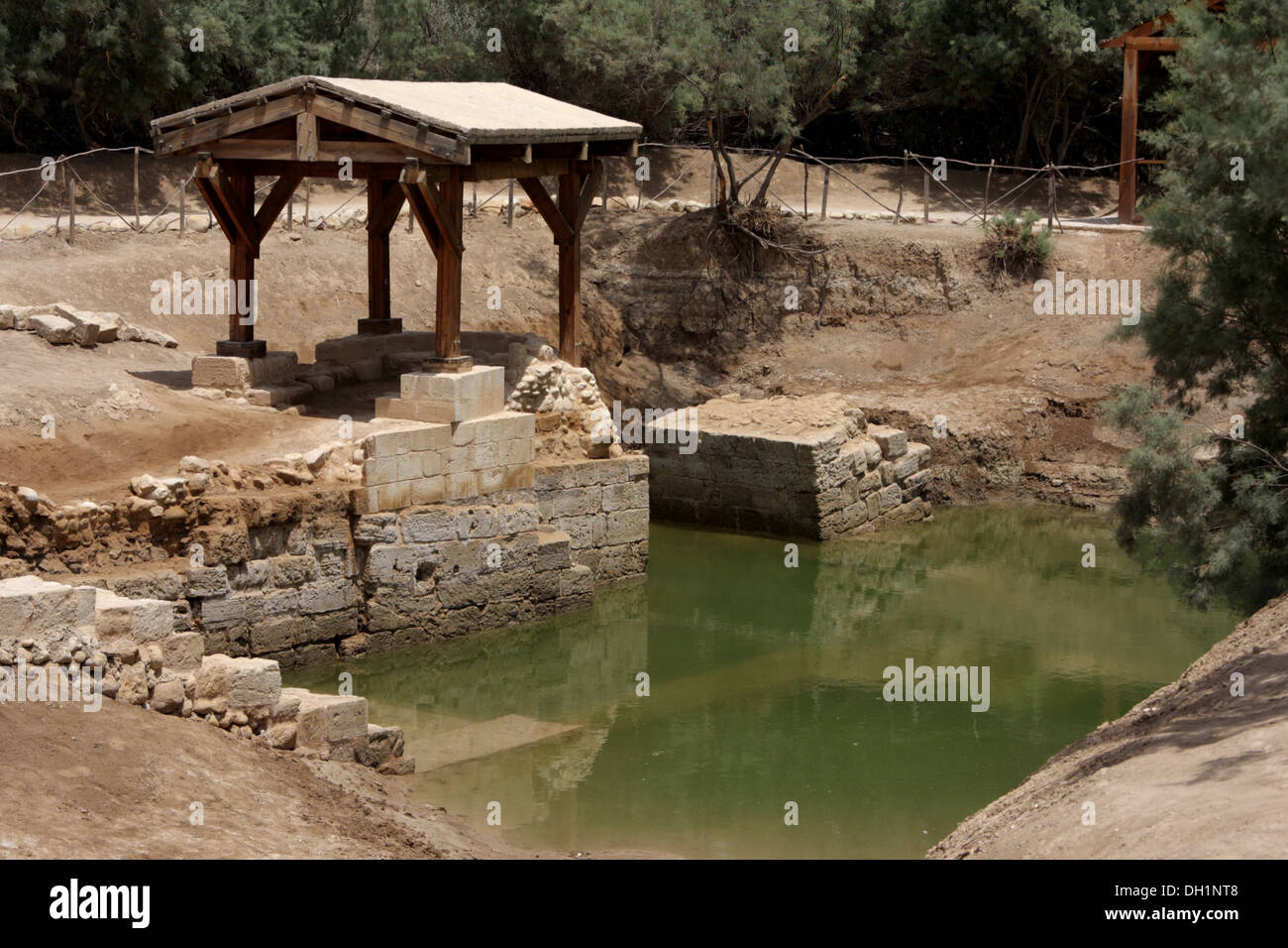 Baptism site of Jesus, Wadi Kharrar, off the River Jordan, Jordan Stock  Photo - Alamy
