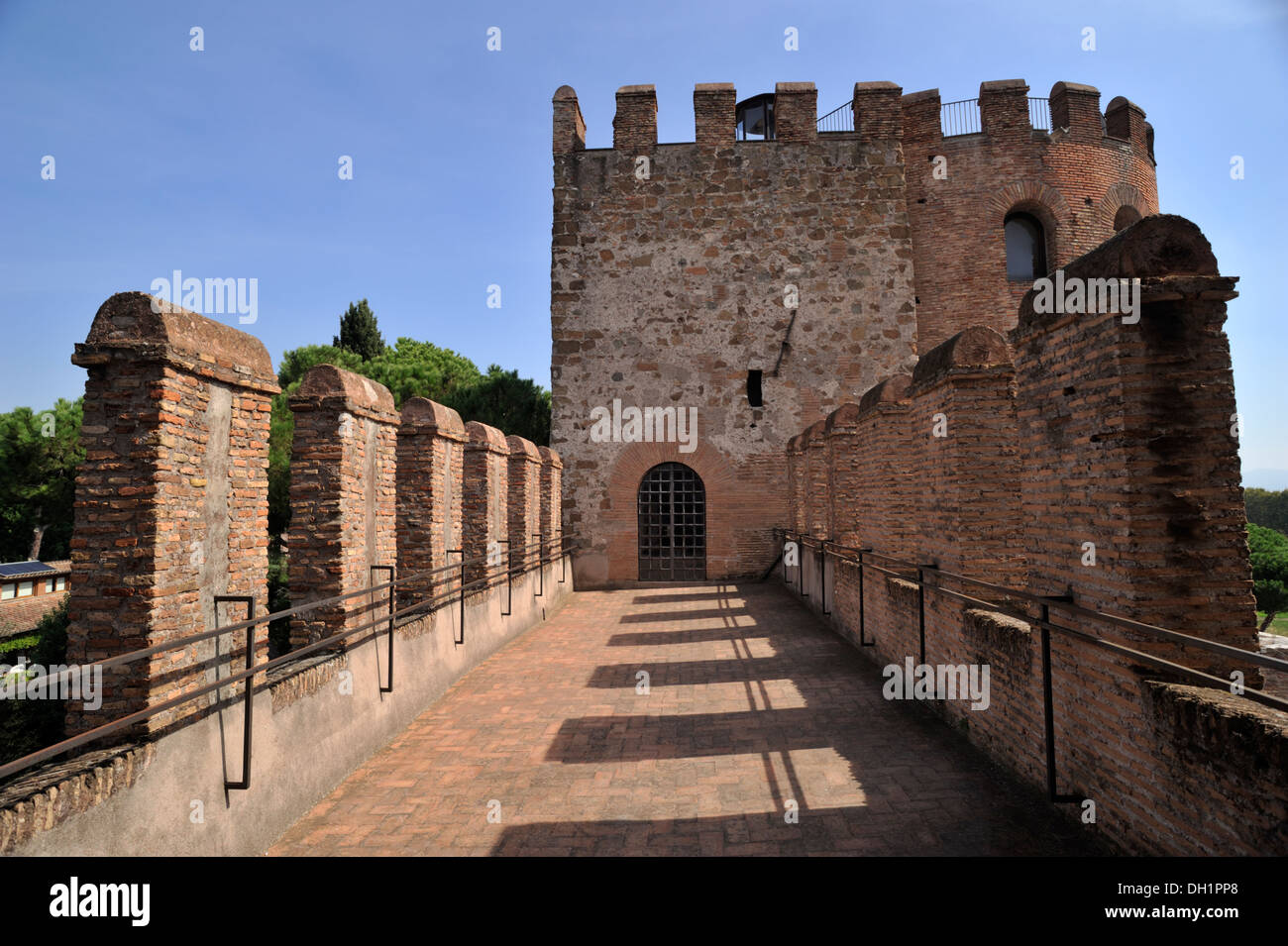 Italy, Rome, Aurelian Walls, Porta San Sebastiano, Museo delle Mura (Walls Museum) Stock Photo