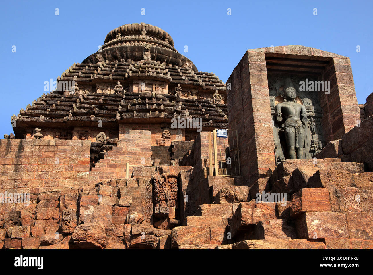 Sculpture Surya God Sun Temple Orrisa India Stock Photo