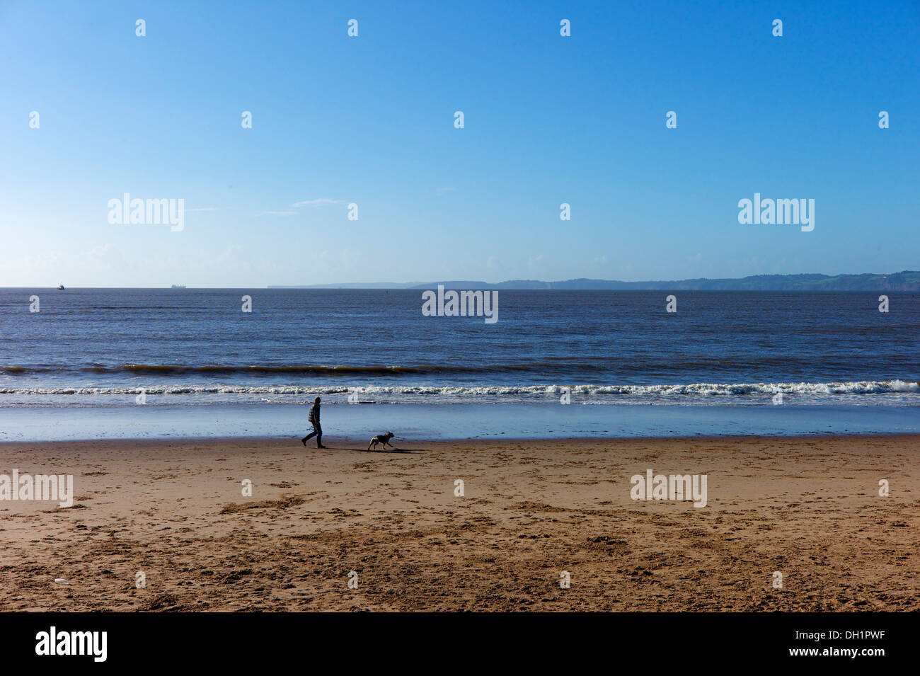 Beach at Exmouth, Devon, UK Stock Photo