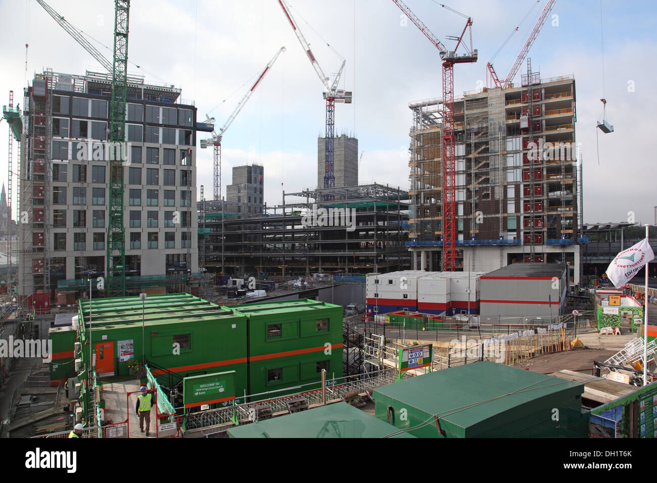 A major new office development at Kings Cross, London, UK showing