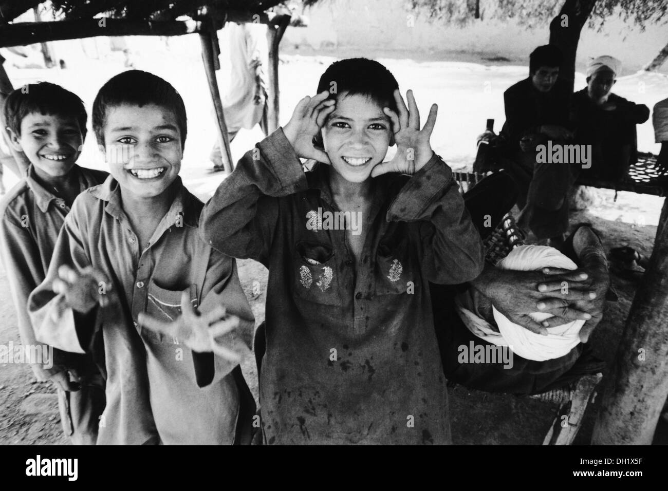 Children play in the Jalalabad area of Afghanistan . Pix by Wayne Perry - Stock Photo