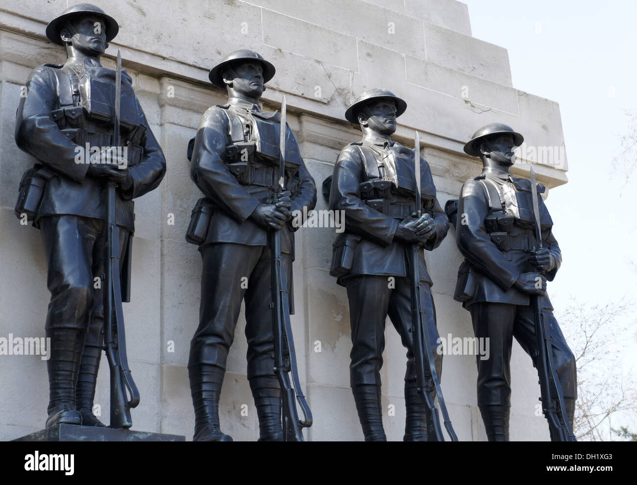 World War One memorial on the edge of St James' Park, London, England Stock Photo