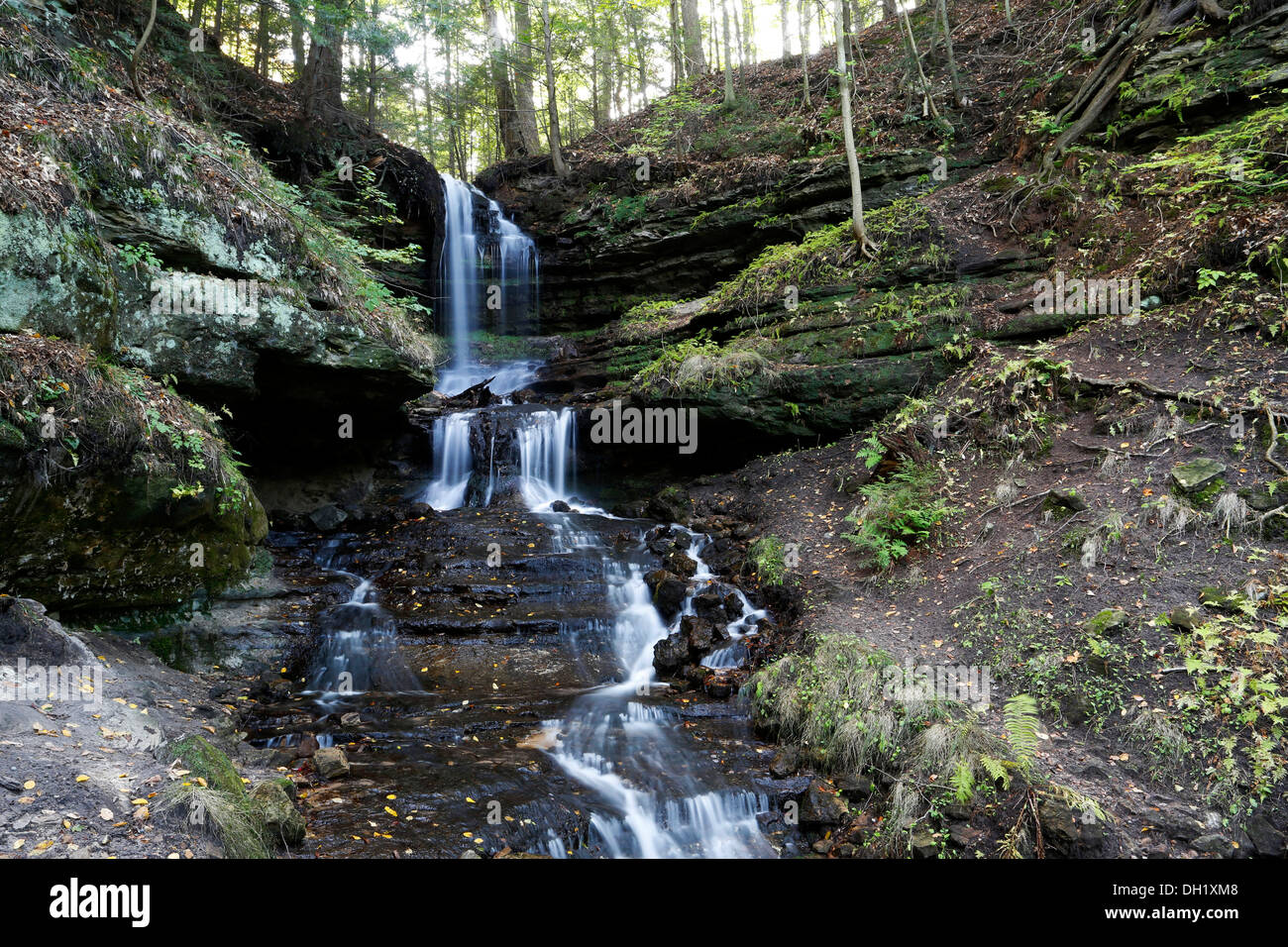 Horseshoe Falls, Munising, Upper Peninsula of Michigan, USA Stock Photo