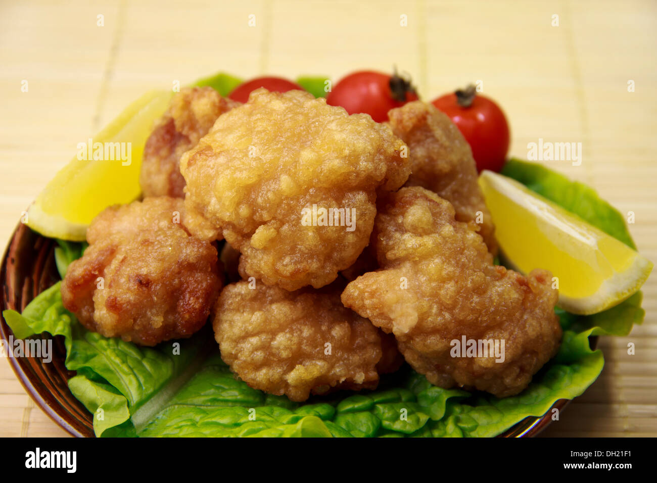 Tatsuta age (Japanese style deep-fried dish) Stock Photo