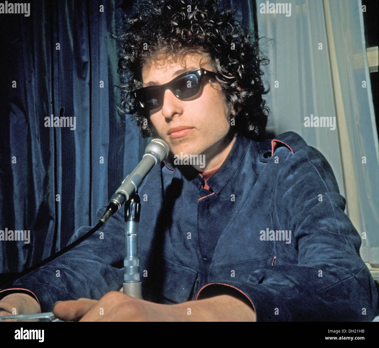 BOB DYLAN US folk singer at the Mayfair Hotel, London, 3 May 1966