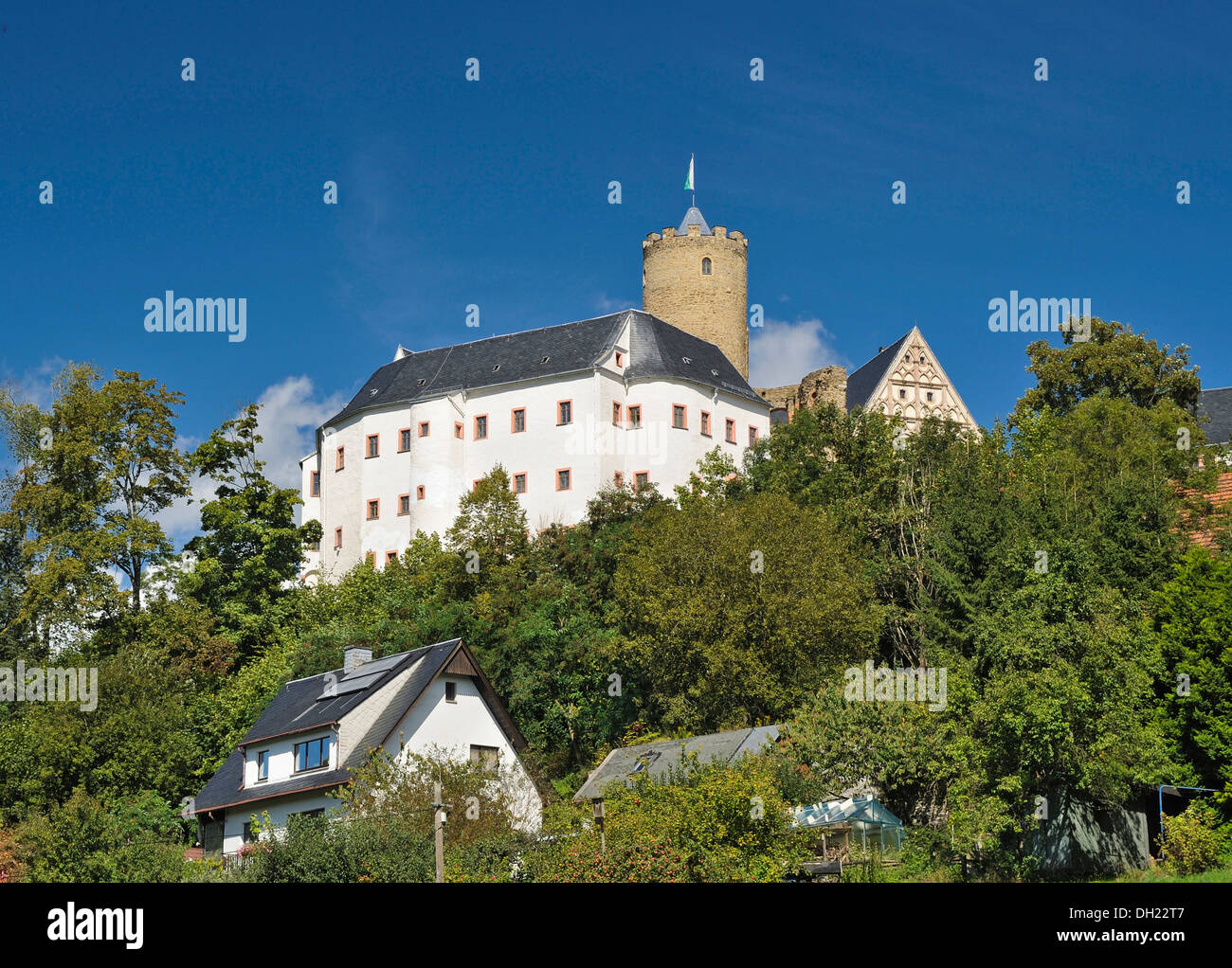 Burg Scharfenstein castle, Drebach, Saxony Stock Photo - Alamy