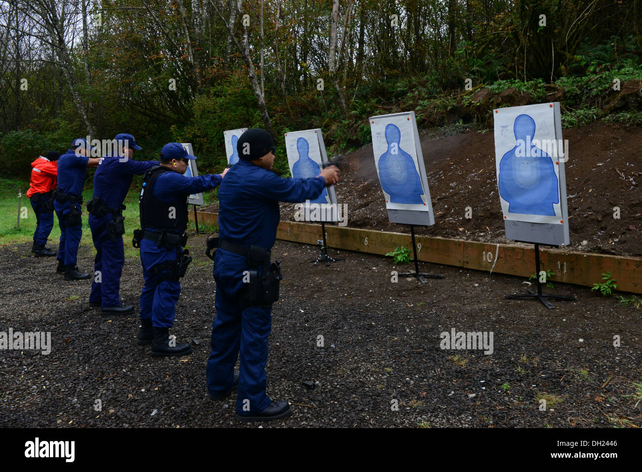 Members of Coast Guard Sector Columbia River’s vessel boarding security