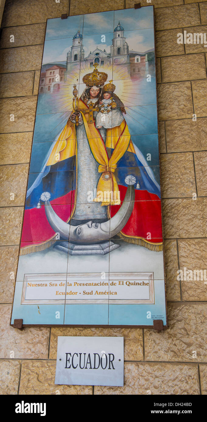 Mosaic from Ecuador in the Basilica of the Annunciation in Nazareth
