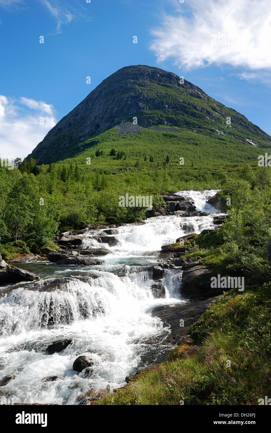 Beautiful mountain waterfall from forest hi-res stock photography and ...